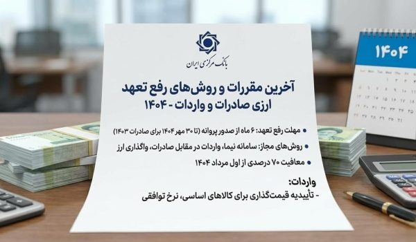 بهترین روش رفع تعهد ارزی صادرات و واردات در شرایط جدید ارزی ایران-بازرگانی بروکی