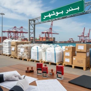 ترخیص مواد اولیه نساجی در گمرک بندر بوشهر