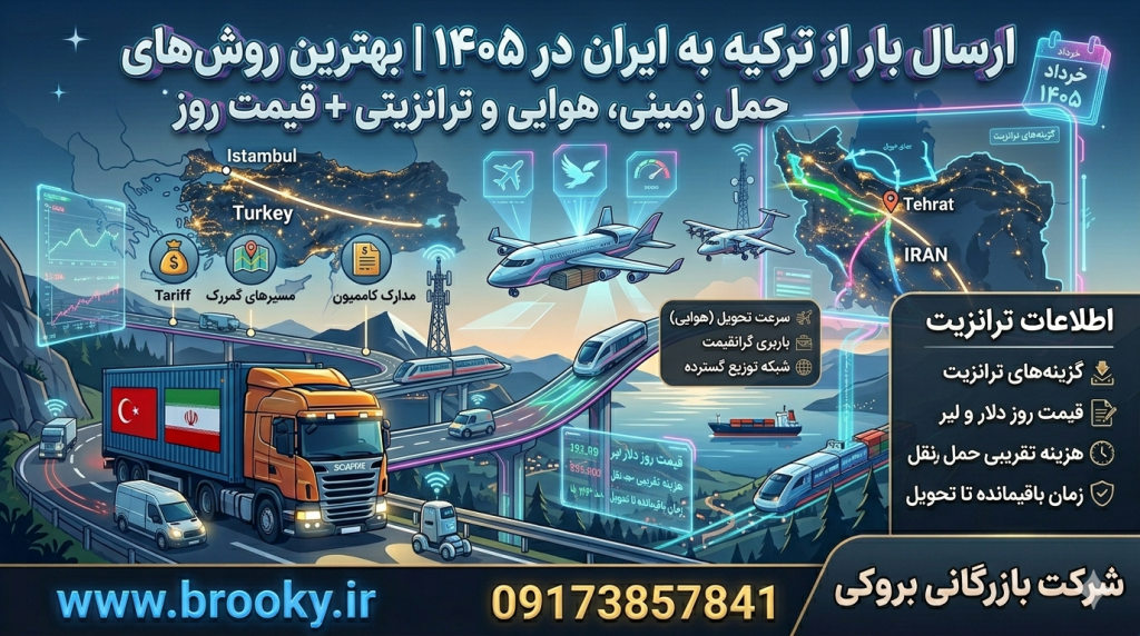 ارسال بار از ترکیه به ایران در ۱۴۰۵ | بهترین روش‌های حمل زمینی، هوایی و ترانزیتی + قیمت روز
