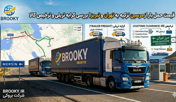 قیمت حمل بار از مرسین ترکیه به تهران و تبریز | بررسی کرایه تریلی و ترخیص کالا