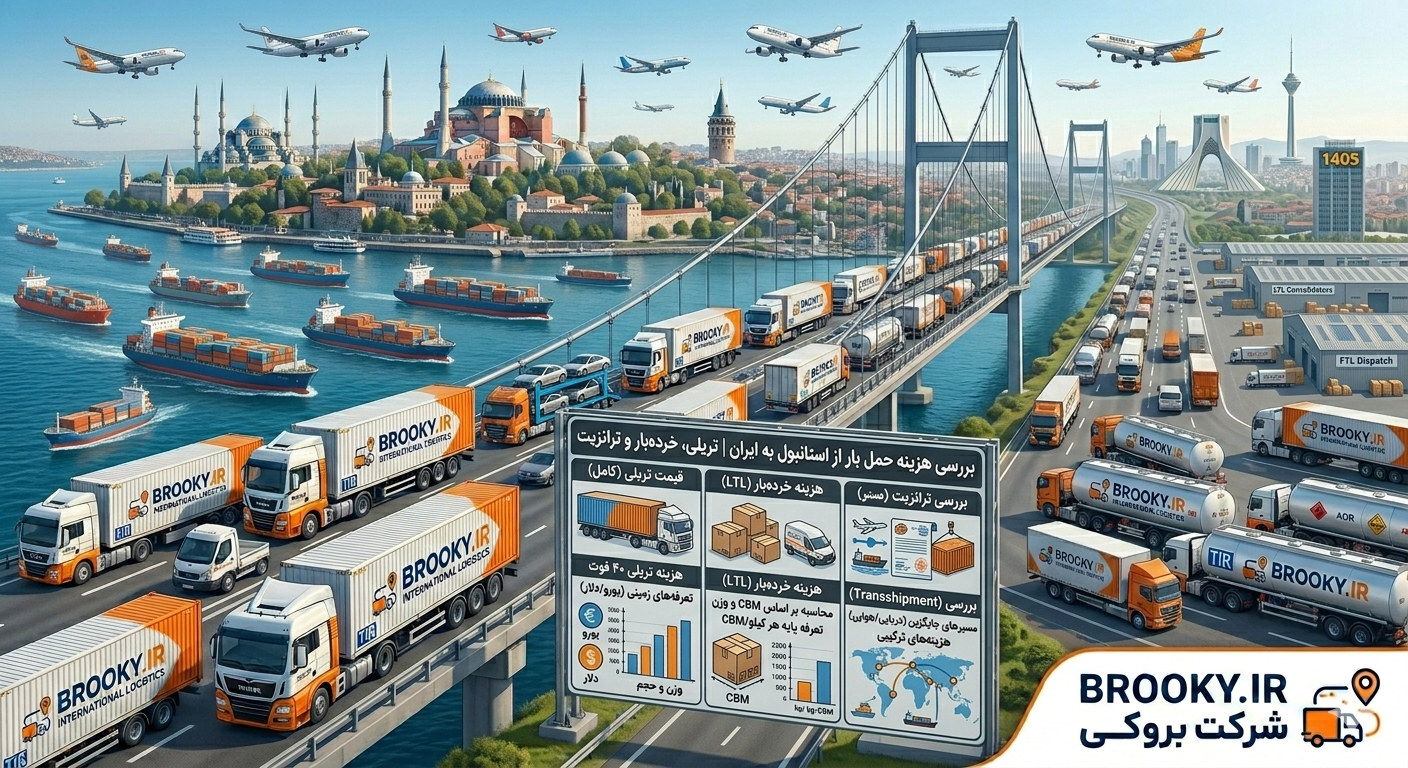 هزینه حمل بار از استانبول به ایران چقدر است؟ | بررسی قیمت تریلی، خرده‌بار و ترانزیت