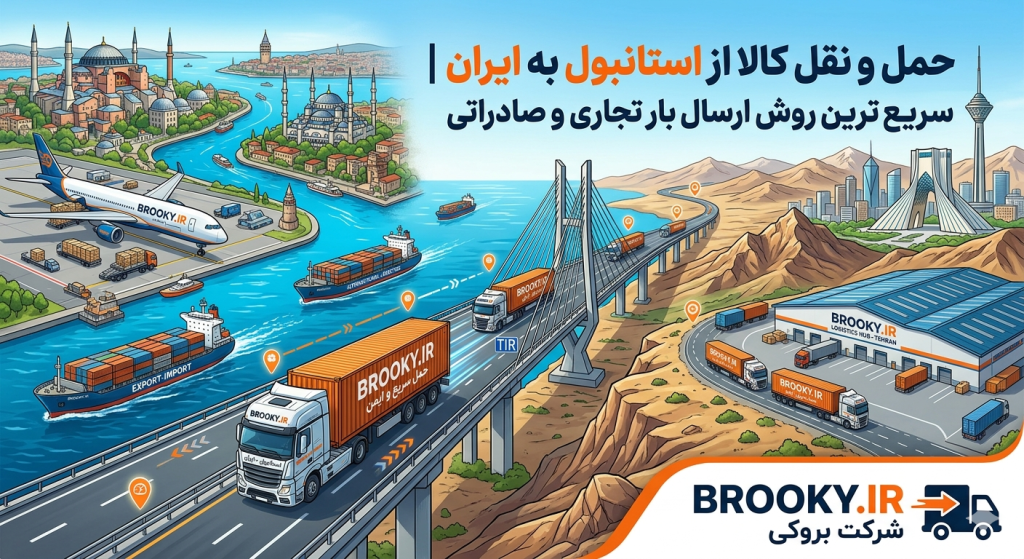 حمل و نقل کالا از استانبول به ایران | سریع‌ترین روش ارسال بار تجاری و صادراتی
