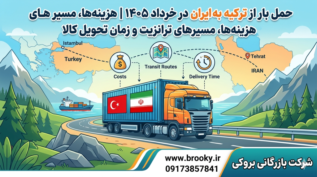 حمل بار از ترکیه به ایران در خرداد ۱۴۰۵ | هزینه‌ها، مسیرهای ترانزیت و زمان تحویل کالا