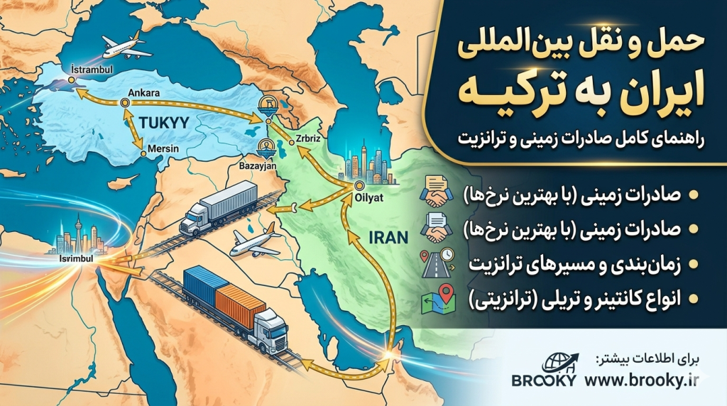کرایه حمل بار از ایران به ترکیه | تعرفه تریلی، زمان تحویل و مدارک لازم