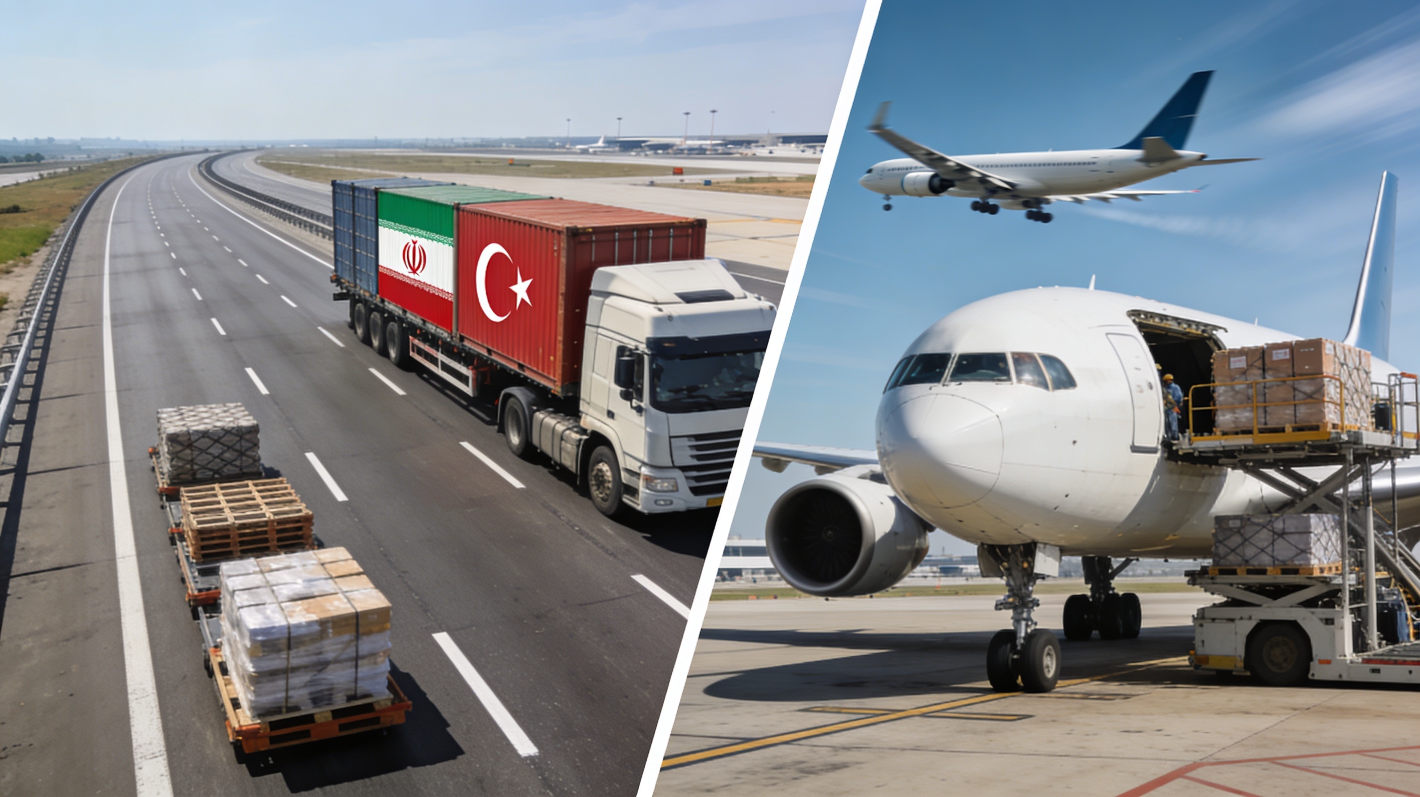 حمل زمینی یا هوایی به ترکیه؟ بررسی سریع‌ترین و امن‌ترین روش ارسال بار در شرایط فعلی بازار