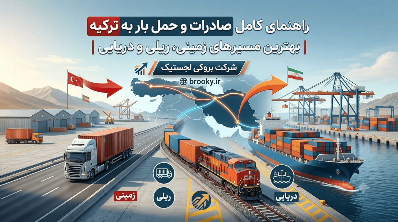 راهنمای کامل صادرات و حمل بار به ترکیه | بهترین مسیرهای زمینی، ریلی و دریایی