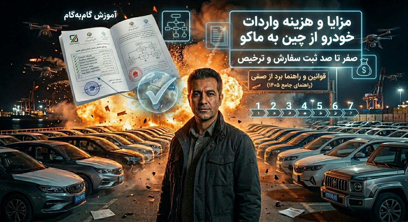 مزایا و هزینه واردات خودرو از چین به ماکو | صفر تا صد ثبت سفارش و ترخیص