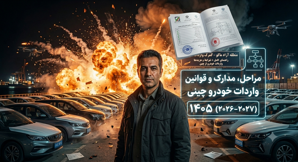 واردات خودرو چینی به منطقه آزاد ماکو؛ مراحل، مدارک و قوانین ۱۴۰۵