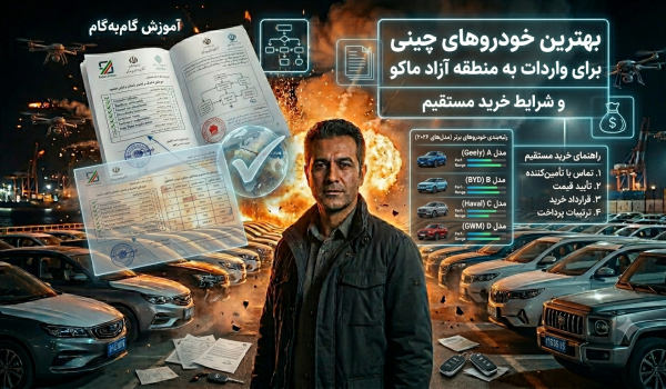 بهترین خودروهای چینی برای واردات به منطقه آزاد ماکو و شرایط خرید مستقیم