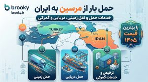 حمل و نقل کالا از مرسین به ایران | خدمات باربری زمینی، دریایی و گمرکی با بهترین قیمت ۱۴۰۵