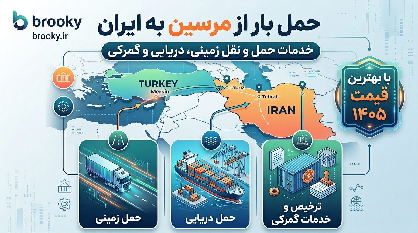 حمل و نقل کالا از مرسین به ایران | خدمات باربری زمینی، دریایی و گمرکی با بهترین قیمت ۱۴۰۵