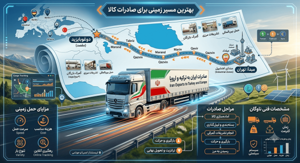 حمل زمینی بار از تهران به دوغوبایزید؛ بهترین مسیر برای صادرات کالا به ترکیه و اروپا
