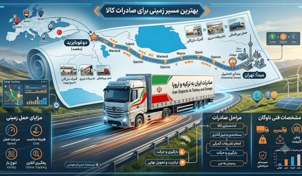 حمل زمینی بار از تهران به دوغوبایزید؛ بهترین مسیر برای صادرات کالا به ترکیه و اروپا