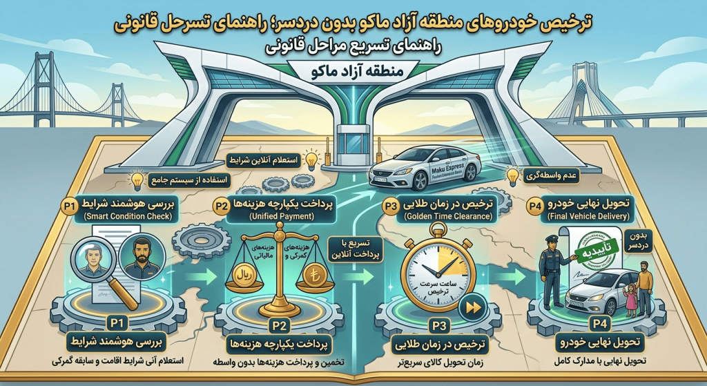 ترخیص خودروهای منطقه آزاد ماکو بدون دردسر؛ نکات مهم برای تسریع مراحل قانونی