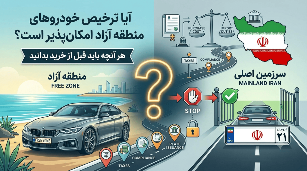 آیا ترخیص خودروهای منطقه آزاد امکانپذیر است؟ هر آنچه باید قبل از خرید بدانید