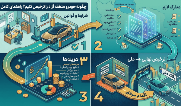 چگونه خودرو منطقه آزاد را ترخیص کنیم؟ بررسی قوانین، شرایط و نکات مهم قبل از اقدام