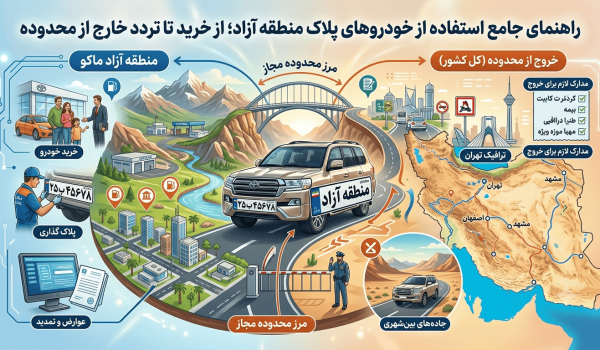 راهنمای جامع استفاده از خودروهای پلاک منطقه آزاد؛ از خرید تا تردد خارج از محدوده