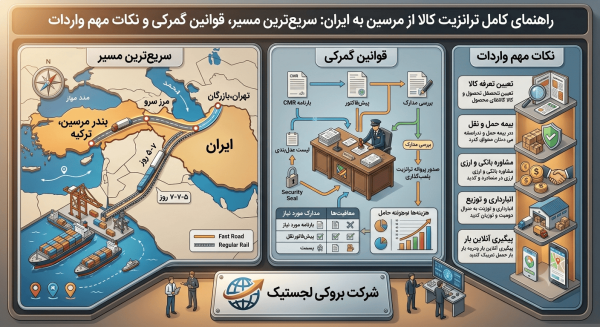 ترانزیت کالا از بندر مرسین به ایران؛ سریع‌ترین مسیر، قوانین گمرکی و نکات مهم واردات