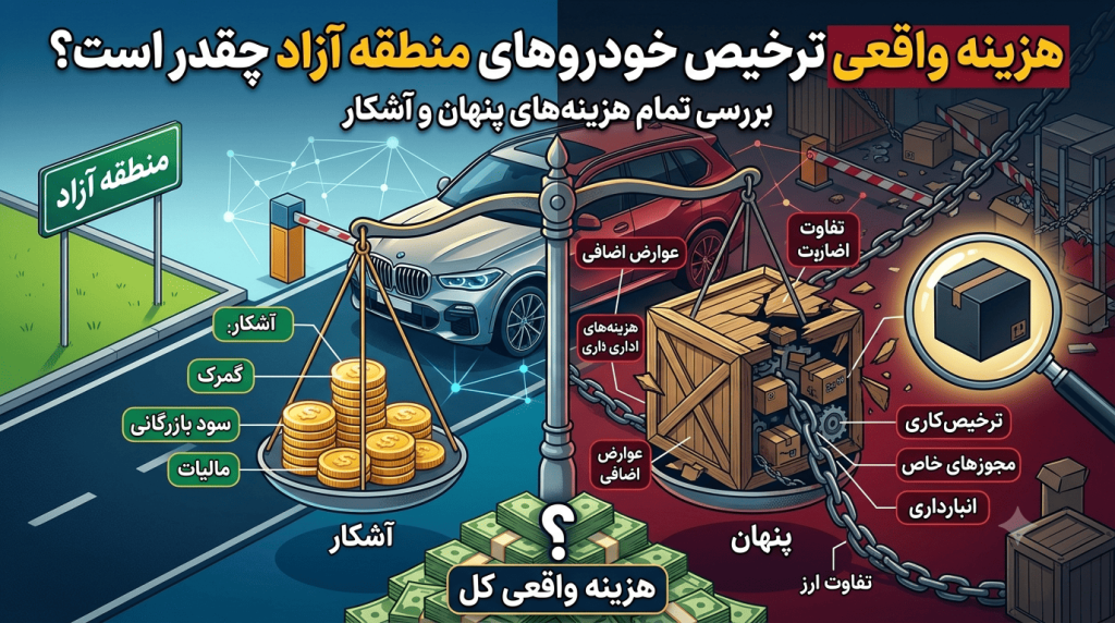 هزینه واقعی ترخیص خودروهای منطقه آزاد چقدر است؟ بررسی تمام هزینههای پنهان و آشکار