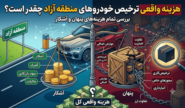 هزینه واقعی ترخیص خودروهای منطقه آزاد چقدر است؟ بررسی تمام هزینه‌های پنهان و آشکار