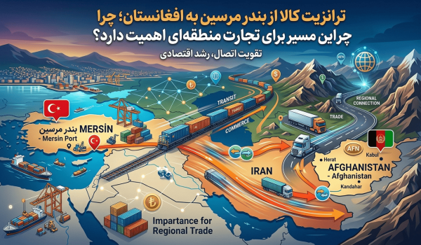 ترانزیت کالا از بندر مرسین به افغانستان؛ چرا این مسیر برای تجارت منطقه‌ای اهمیت دارد؟