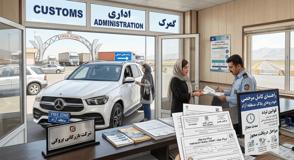 راهنمای کامل مرخصی خودروهای پلاک منطقه آزاد؛ قوانین تردد، مدت مجاز و مراحل دریافت مجوز