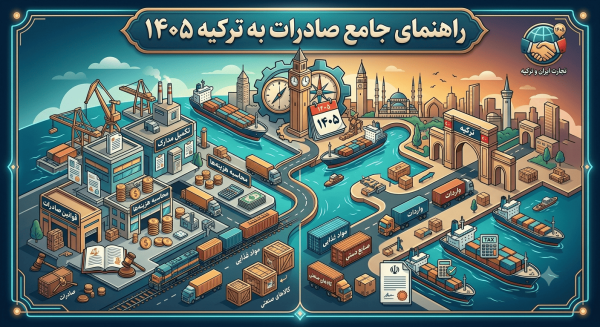 صادرات به ترکیه از ایران در سال ۱۴۰۵ | راهنمای کامل مدارک، هزینه‌ها و قوانین صادرات کالا