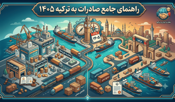 صادرات به ترکیه از ایران در سال ۱۴۰۵ | راهنمای کامل مدارک، هزینه‌ها و قوانین صادرات کالا