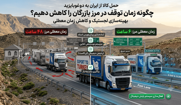 حمل کالا از ایران به دوغوبایزید؛ چگونه زمان توقف در مرز بازرگان را کاهش دهیم؟