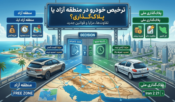 ترخیص خودرو در منطقه آزاد یا پلاک‌گذاری؟ تفاوت‌ها، مزایا و قوانین جدید