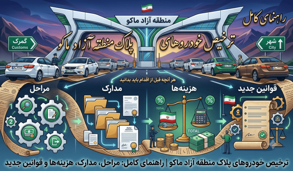 راهنمای کامل ترخیص خودروهای پلاک منطقه آزاد ماکو؛ هر آنچه قبل از اقدام باید بدانید