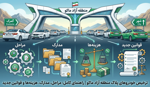 ترخیص خودروهای پلاک منطقه آزاد ماکو | مراحل، مدارک، هزینه‌ها و قوانین جدید