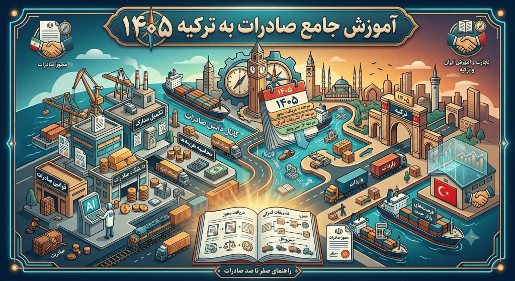آموزش صادرات به ترکیه: صفر تا صد دریافت مجوز، تشریفات گمرکی و حمل و نقل کالا