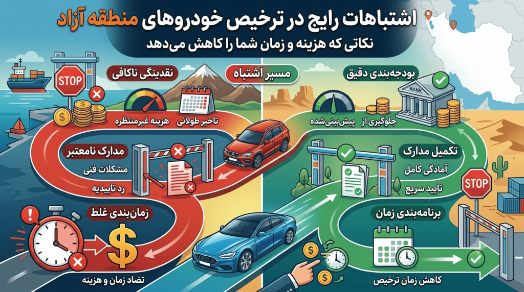 اشتباهات رایج در ترخیص خودروهای منطقه آزاد؛ نکاتی که میتواند هزینه و زمان شما را کاهش دهد