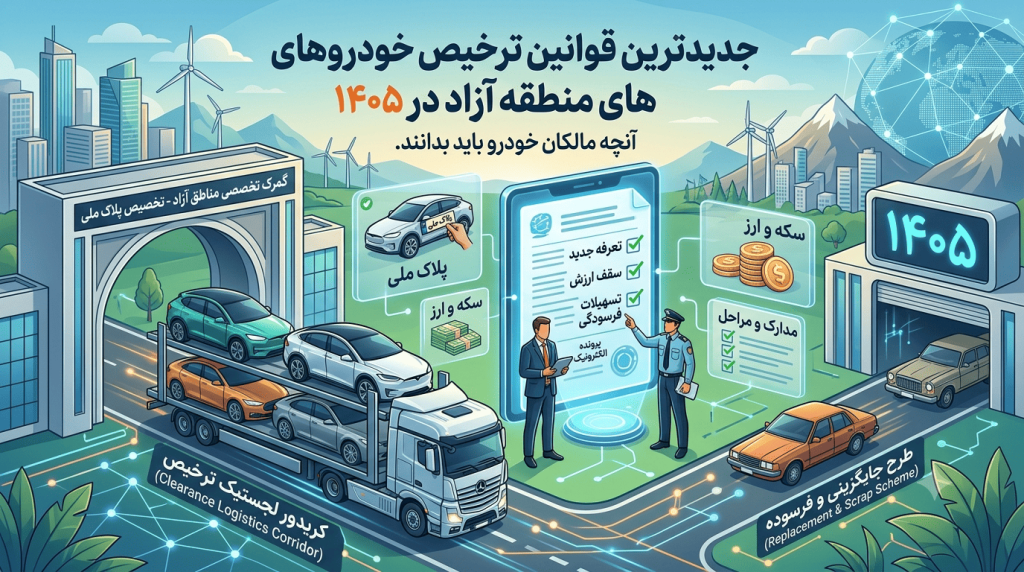 جدیدترین قوانین ترخیص خودروهای منطقه آزاد در ۱۴۰۵؛ آنچه مالکان خودرو باید بدانند