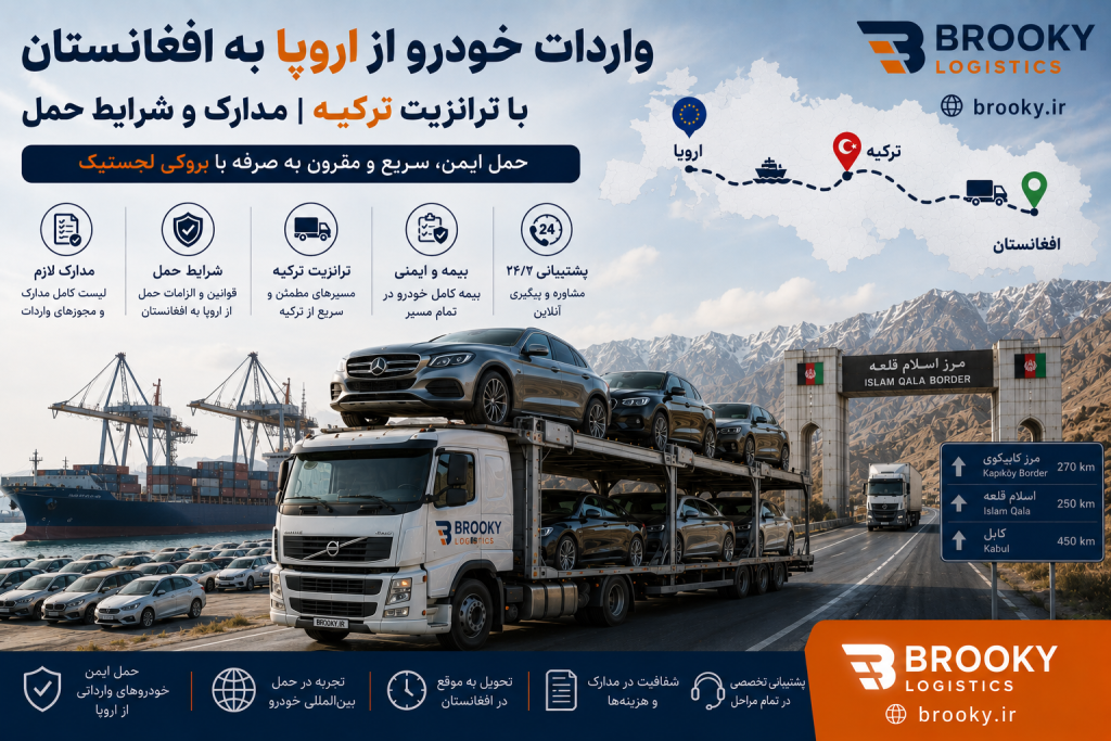 واردات خودرو از اروپا به افغانستان با ترانزیت ترکیه | مدارک و شرایط حمل
