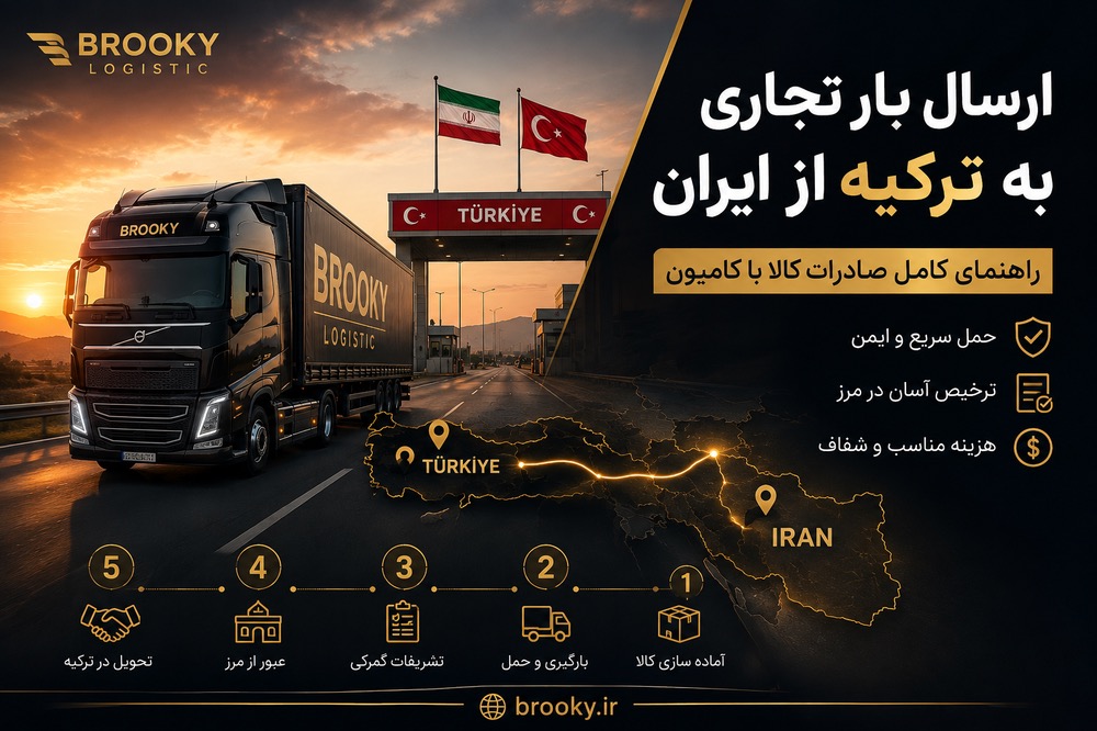 ارسال بار تجاری به ترکیه از ایران | راهنمای کامل صادرات کالا با کامیون
