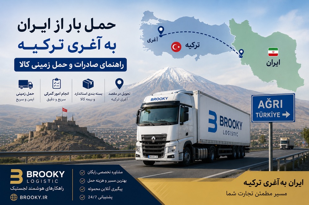 حمل بار از ایران به آغری ترکیه | راهنمای صادرات و حمل زمینی کالا 
