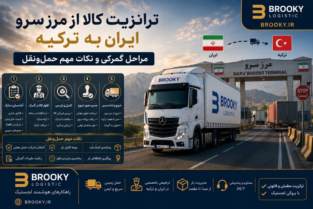 ترانزیت کالا از مرز سرو ایران به ترکیه | مراحل گمرکی و نکات مهم حمل‌ونقل
