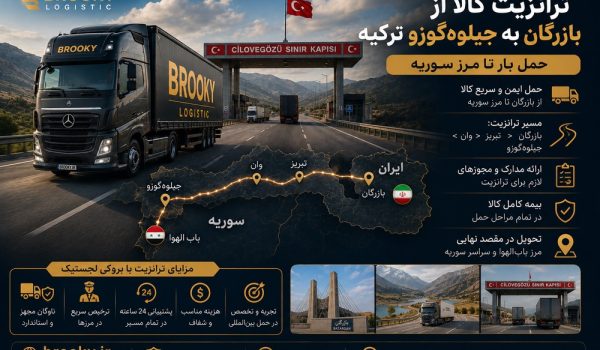 ترانزیت کالا از بازرگان به جیلوه‌گوزو ترکیه | حمل بار تا مرز سوریه