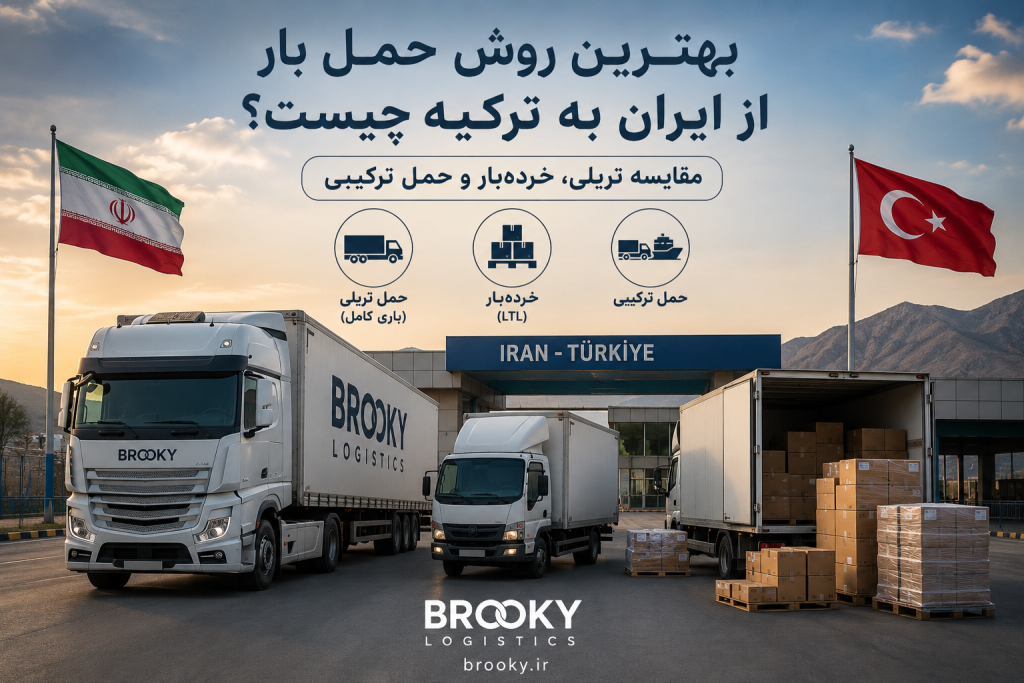 بهترین روش حمل بار از ایران به ترکیه چیست؟ مقایسه تریلی، خرده‌بار و حمل ترکیبی
