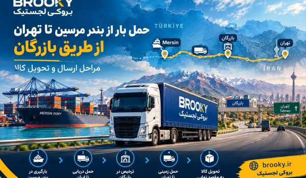 حمل بار از بندر مرسین تا تهران از طریق بازرگان | مراحل ارسال و تحویل کالا