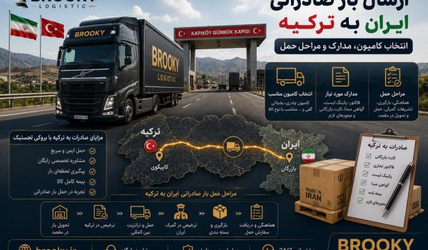 ارسال بار صادراتی ایران به ترکیه | انتخاب کامیون، مدارک و مراحل حمل