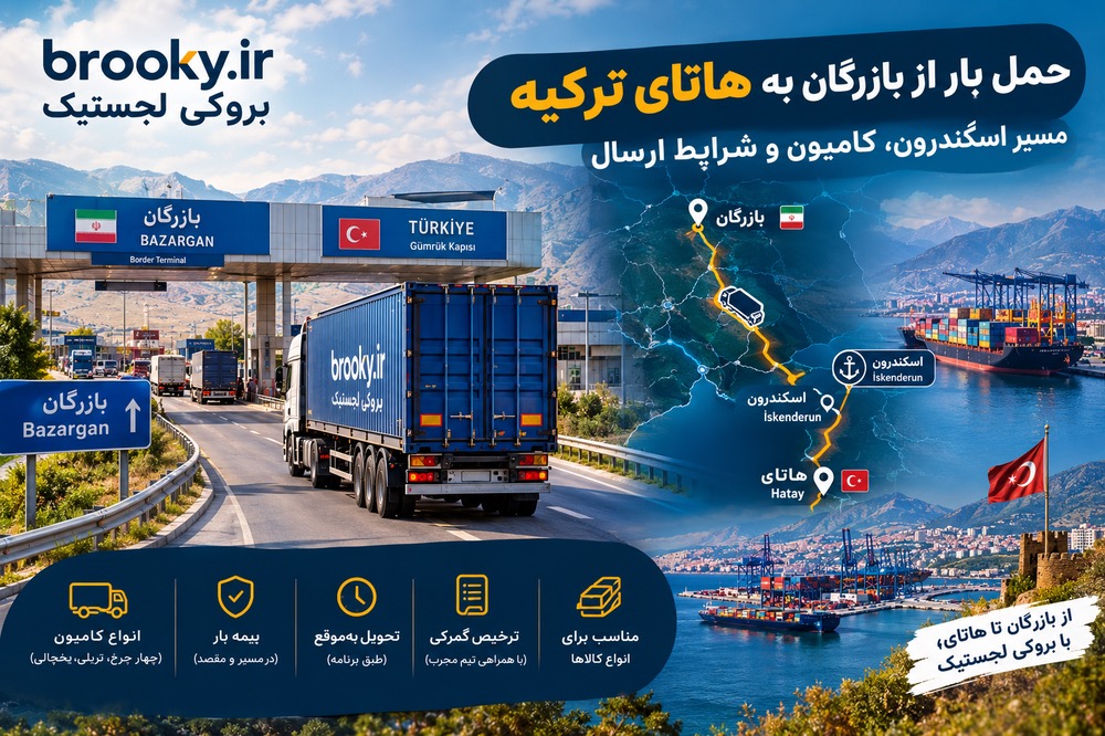 حمل بار از بازرگان به هاتای ترکیه | مسیر اسکندرون، کامیون و شرایط ارسال
