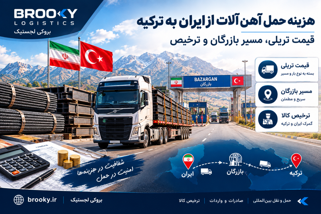 هزینه حمل آهن آلات از ایران به ترکیه | قیمت تریلی، مسیر بازرگان و ترخیص