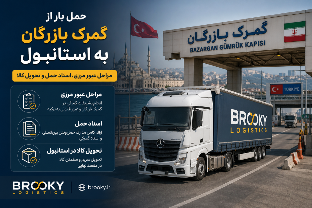 حمل بار از گمرک بازرگان به استانبول | مراحل عبور مرزی، اسناد حمل و تحویل کالا