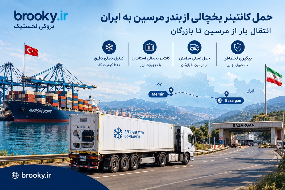 حمل کانتینر یخچالی از بندر مرسین به ایران | انتقال بار از مرسین تا بازرگان